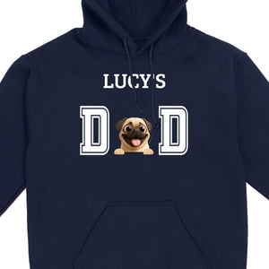 Personalized Pug Lover Hoodie - Custom Dog Dad T-Shirt With Dog Icons & Names | 89Prints
