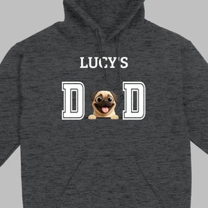 Personalized Pug Lover Hoodie - Custom Dog Dad T-Shirt With Dog Icons & Names | 89Prints
