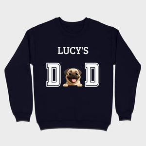 Personalized Pug Lover Hoodie - Custom Dog Dad T-Shirt With Dog Icons & Names | 89Prints
