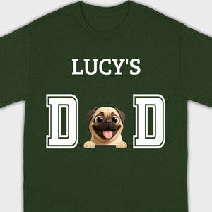 Personalized Pug Lover Hoodie - Custom Dog Dad T-Shirt With Dog Icons & Names | 89Prints