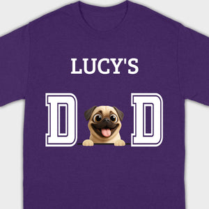 Personalized Pug Lover Hoodie - Custom Dog Dad T-Shirt With Dog Icons & Names | 89Prints