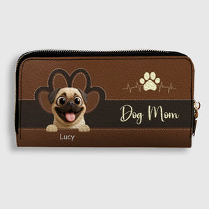 Personalized Pug Lover Leather Wallet – Colorful Dog Mom Custom Gift | 89Prints