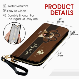 Personalized Pug Lover Leather Wallet – Colorful Dog Mom Custom Gift | 89Prints