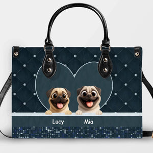 Personalized Pug HandBag - Elegant Quilted Heart For Dog Owners | 89Prints
