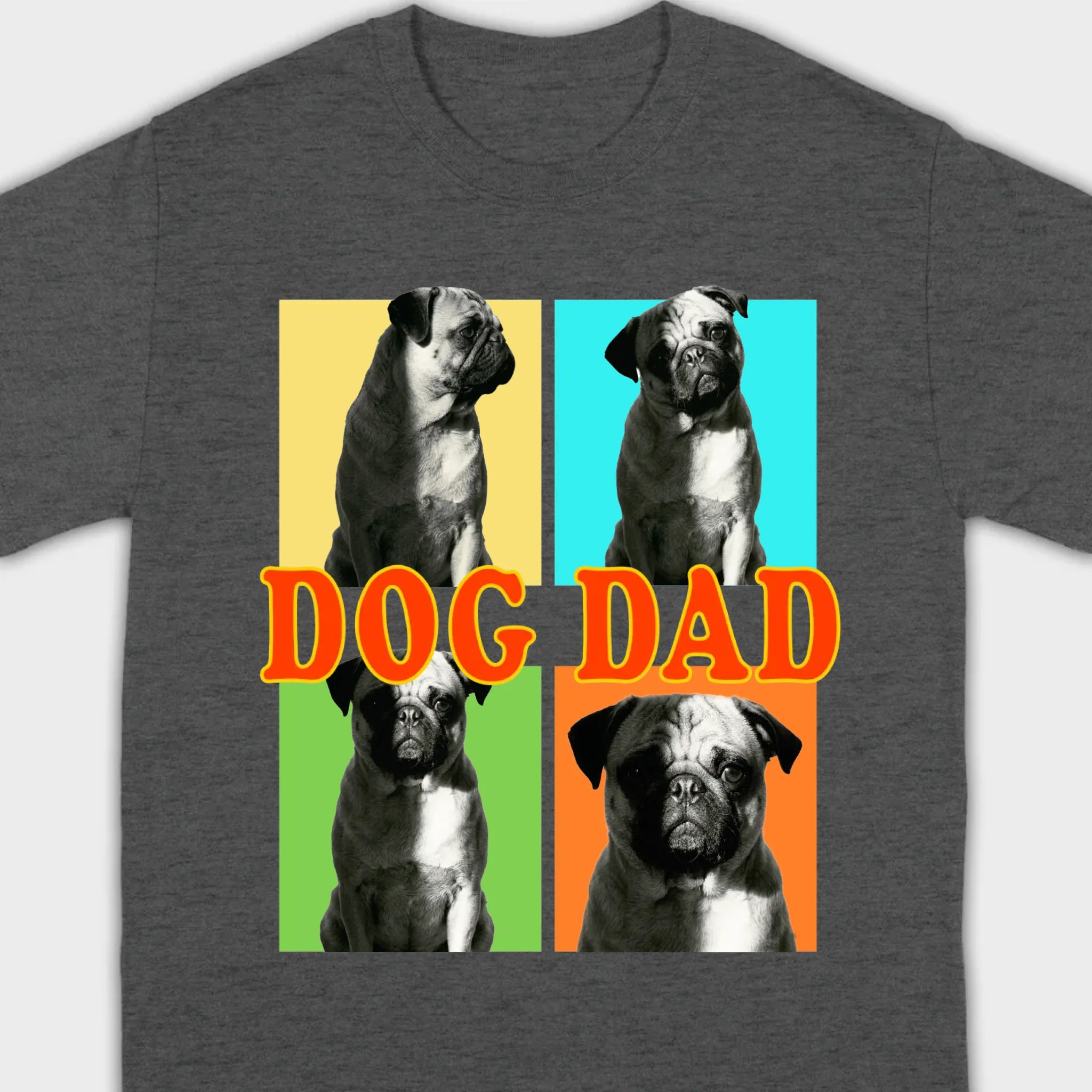 Personalized Pug Basic Tee - Custom Best Dog Dad/Mom T-Shirt | 89Prints