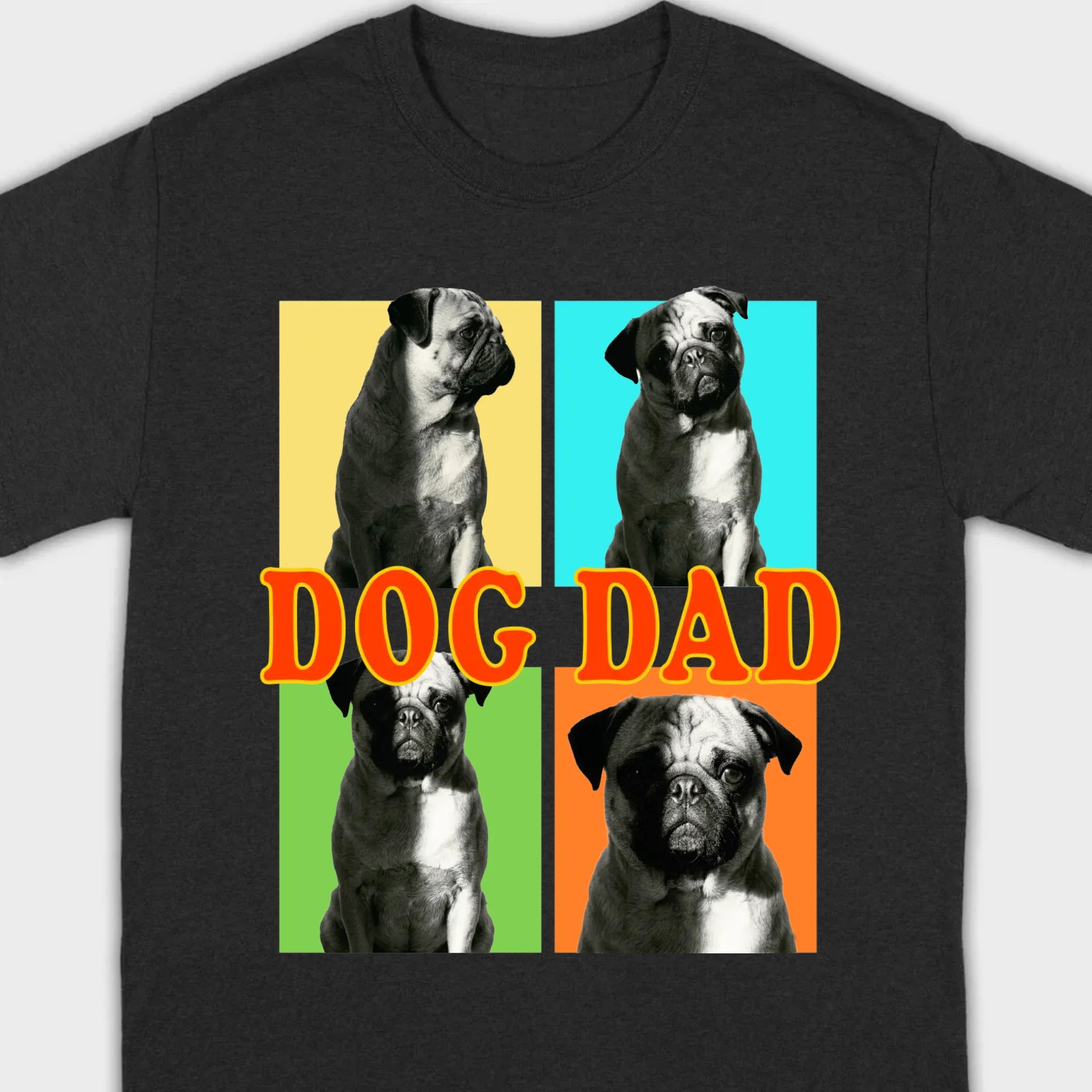 Personalized Pug Basic Tee - Custom Best Dog Dad/Mom T-Shirt | 89Prints