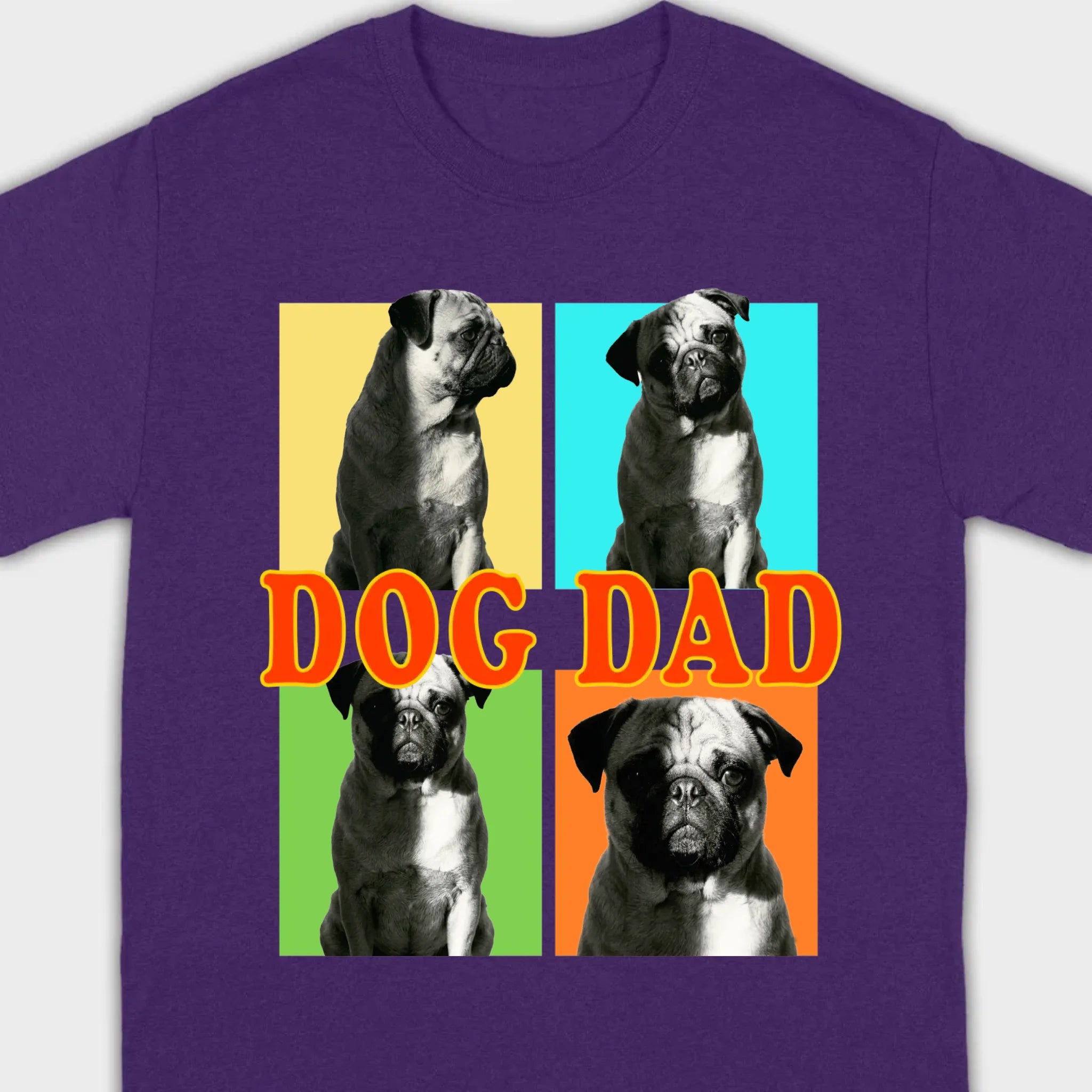 Personalized Pug Basic Tee - Custom Best Dog Dad/Mom T-Shirt | 89Prints