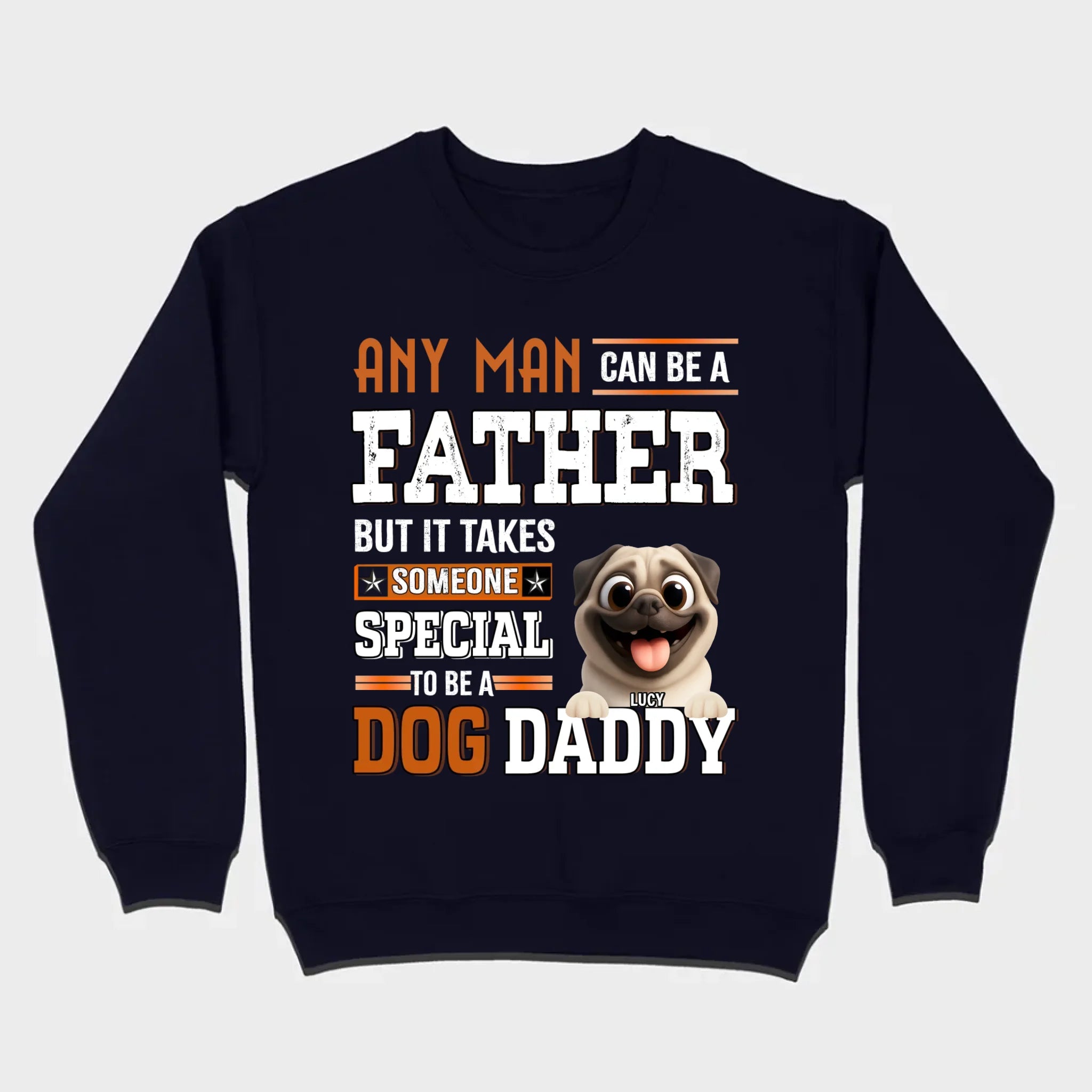 Custom Pug Lover Basic Tee – Celebrate Being A Special Dog Dad T-Shirts | 89Prints
