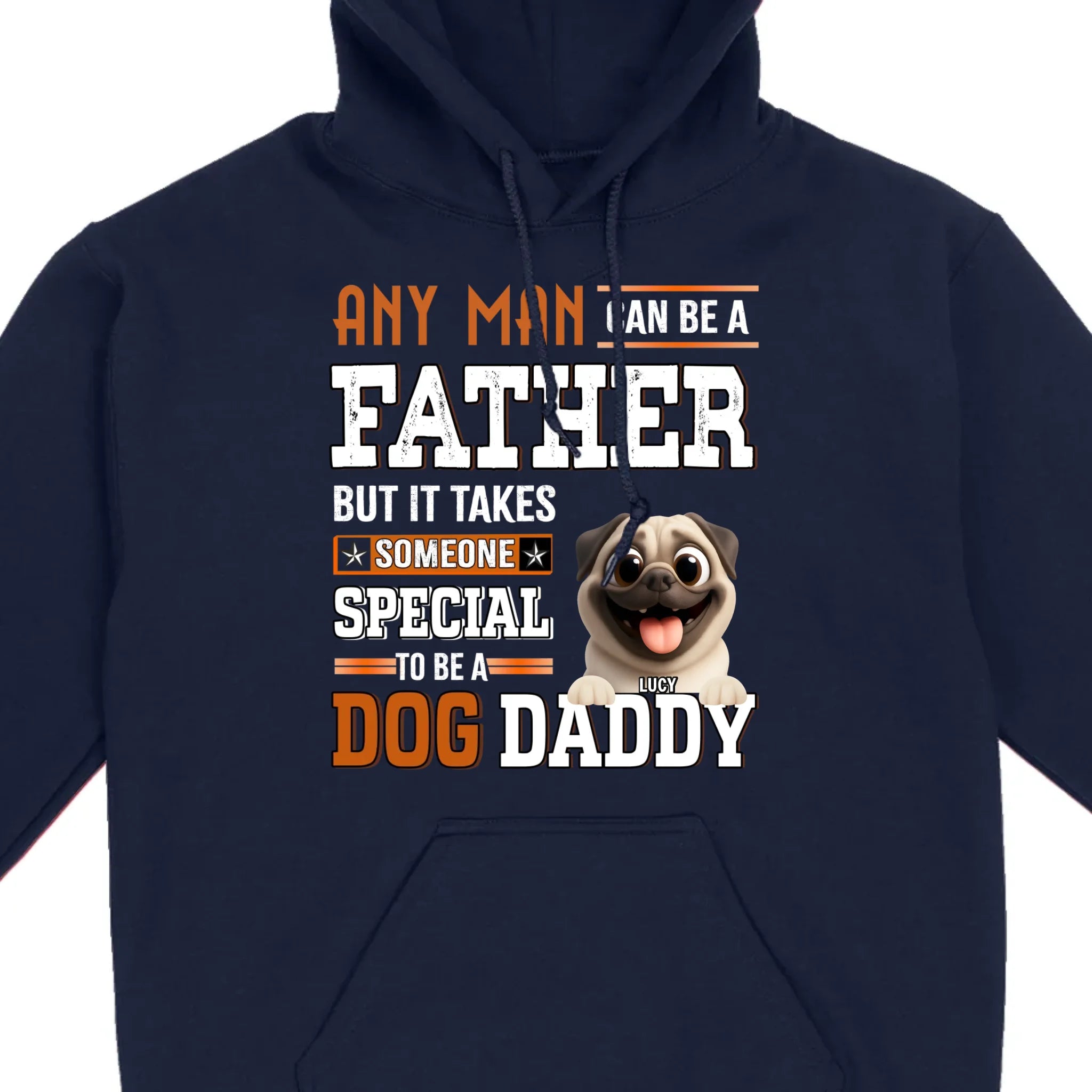 Custom Pug Lover Basic Tee – Celebrate Being A Special Dog Dad T-Shirts | 89Prints