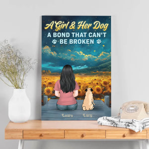 Personalized Pug Lover Canvas Wall Art – A Bond That Can't Be Broken Gift | 89Prints