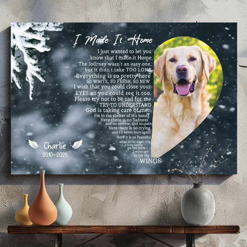 Custom Dog Memorial Painting: A Home With Lovely Angel Dogs For You