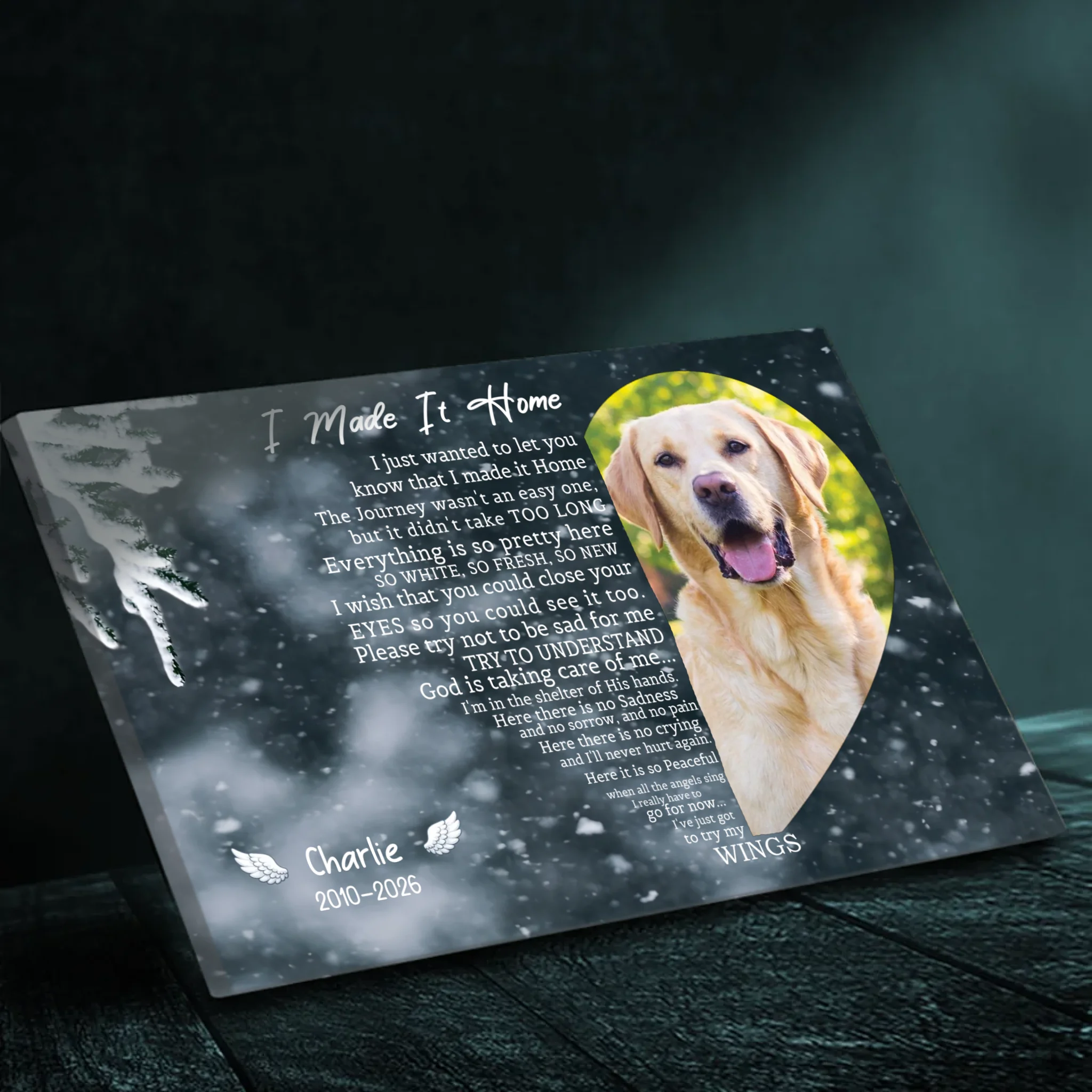 Custom Dog Memorial Painting: A Home With Lovely Angel Dogs For You