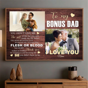 Bonus Dad Poster – A Heartfelt Thank You and Tribute to the Dad Who Stepped Up - 89Prints