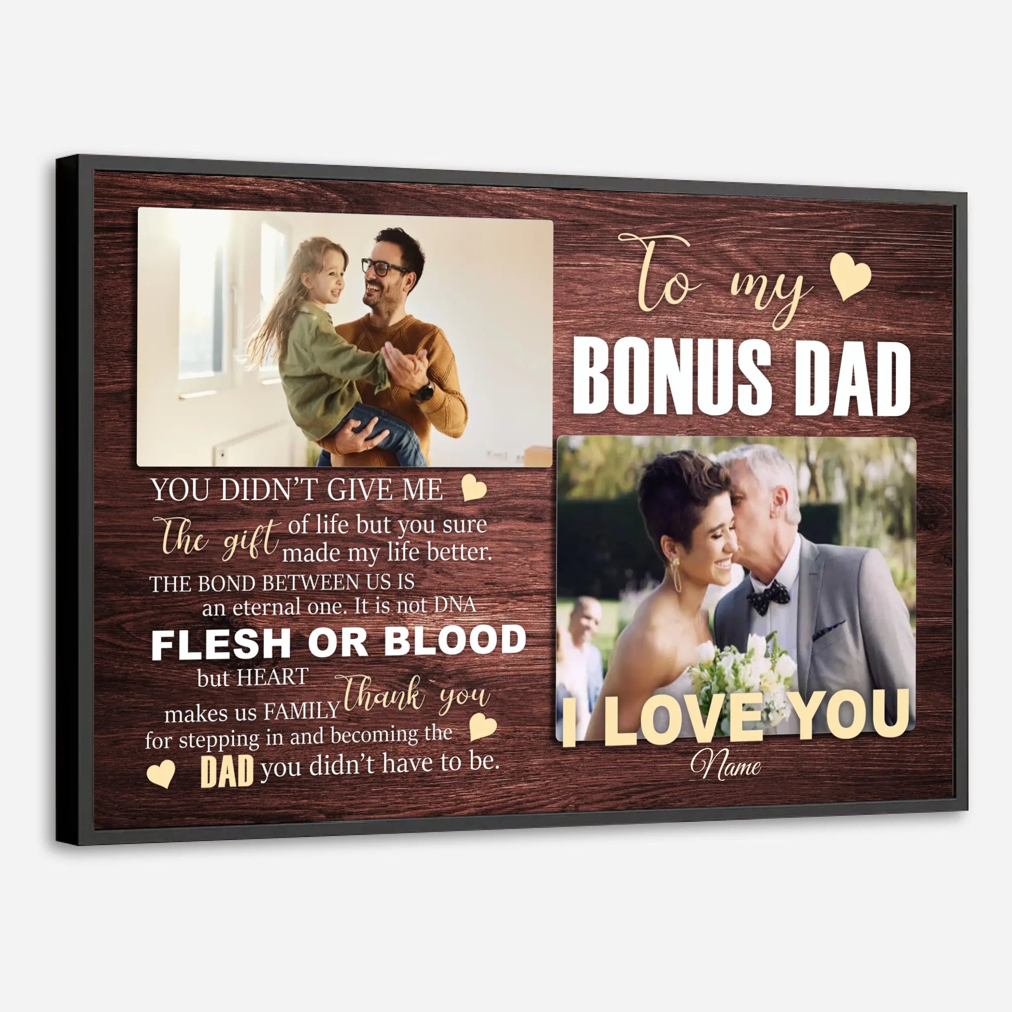 Bonus Dad Poster – A Heartfelt Thank You and Tribute to the Dad Who Stepped Up - 89Prints