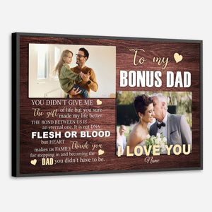 Bonus Dad Poster – A Heartfelt Thank You and Tribute to the Dad Who Stepped Up - 89Prints