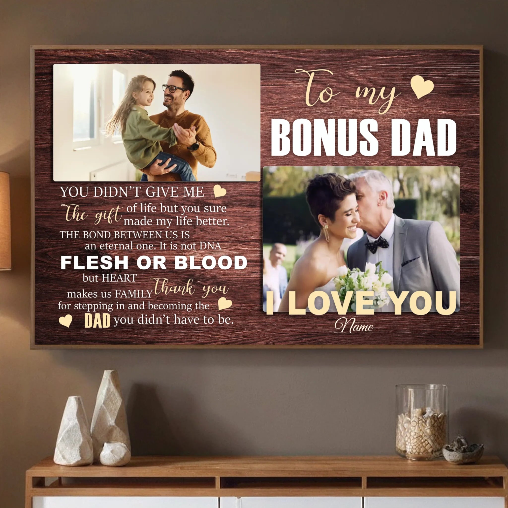 Bonus Dad Poster – A Heartfelt Thank You and Tribute to the Dad Who Stepped Up - 89Prints