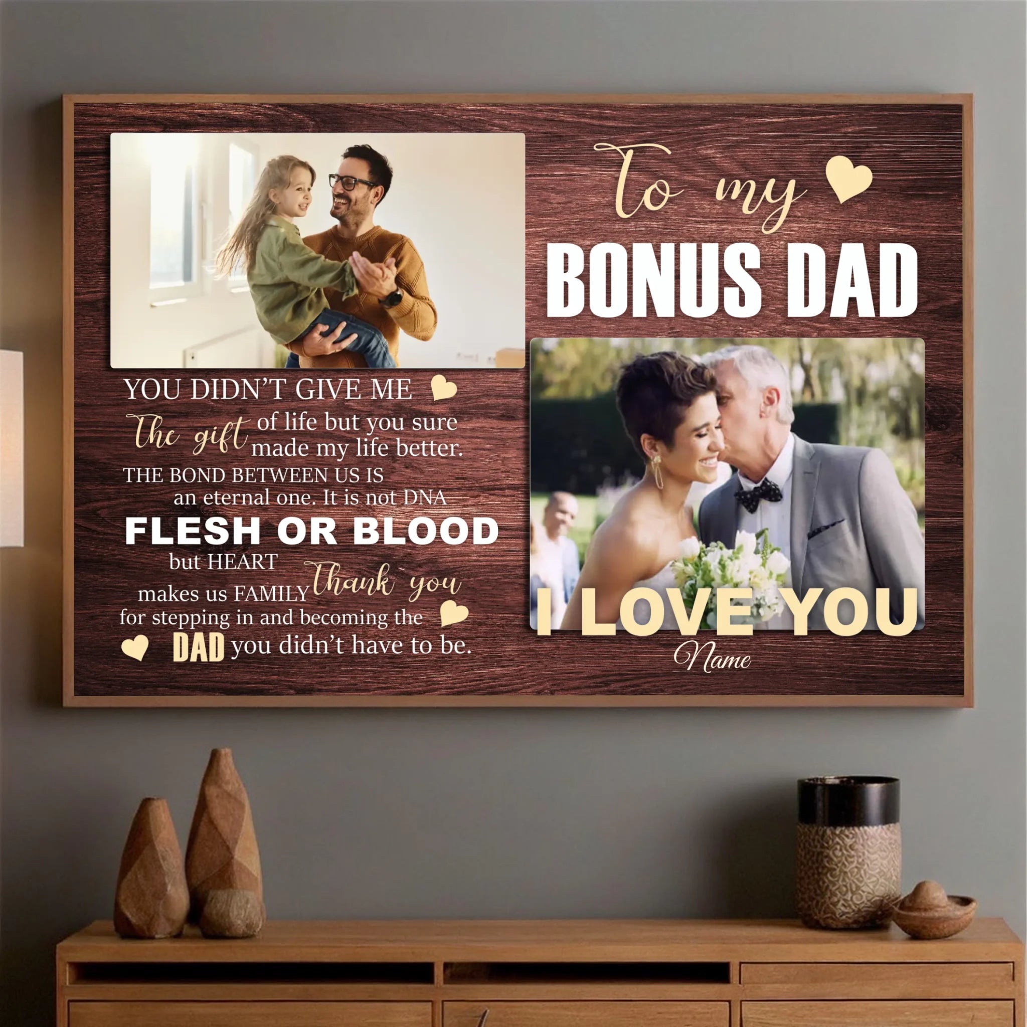 Bonus Dad Poster – A Heartfelt Thank You and Tribute to the Dad Who Stepped Up - 89Prints