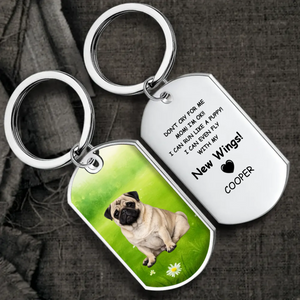 Personalized Pug Lover Keychain Gift - Don't Cry For Me | 89Prints