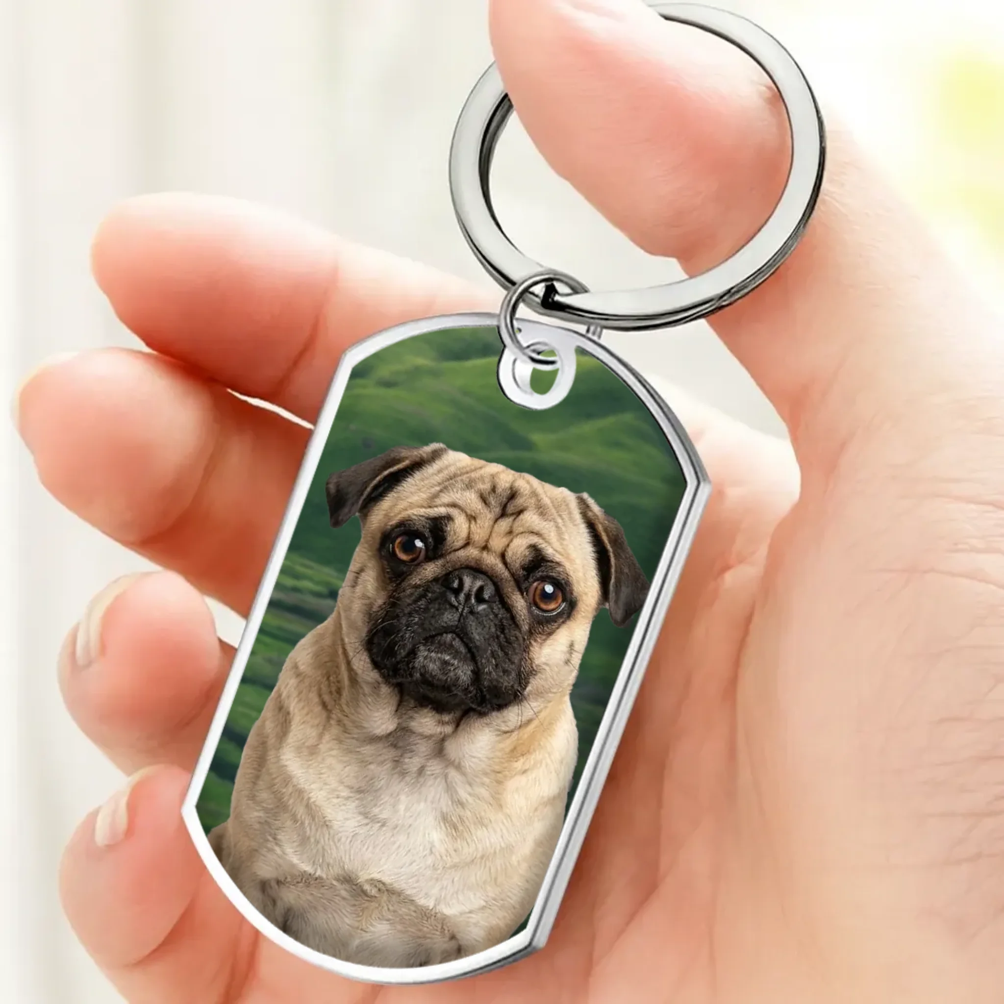 Custom Pug Memorial Keychain – Exclusive Best Friends Are Never Forgotten Gift | 89Prints