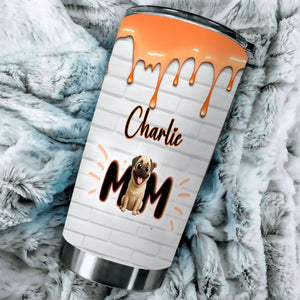 Custom Pug Lover Tumbler - Personalized Dog Name, Cute Gift For Dog Lovers | 89Prints