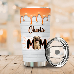 Custom Pug Lover Tumbler - Personalized Dog Name, Cute Gift For Dog Lovers | 89Prints