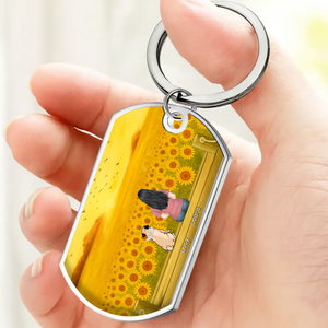 Custom Pug Keychain - Personalized Pet Remembrance Gift “Always Loved, Never Forgotten