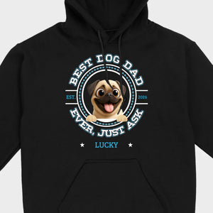 Personalized Pug Lover Basic Tee - Custom Best Dog Dad Ever T-Shirt | 89Prints