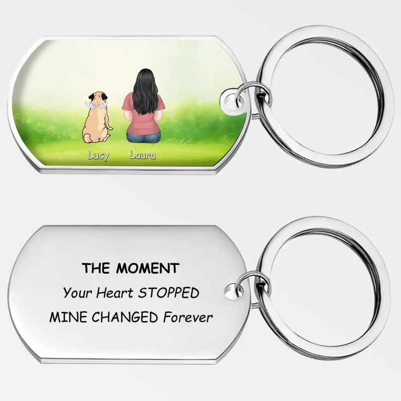 Custom Pug Lover Keychain - Personalized Mine Changed Forever Gift | 89Prints