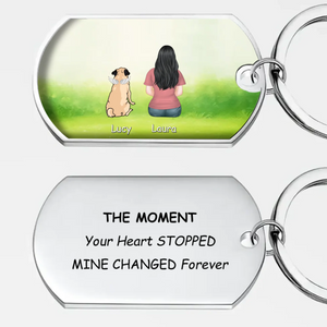 Custom Pug Lover Keychain - Personalized Mine Changed Forever Gift | 89Prints