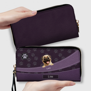 Personalized Pug Leather Wallet – Custom Gift With A Variety Of Color Options | 89Prints