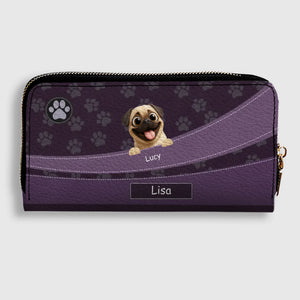 Personalized Pug Leather Wallet – Custom Gift With A Variety Of Color Options | 89Prints