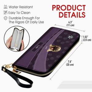 Personalized Pug Leather Wallet – Custom Gift With A Variety Of Color Options | 89Prints