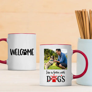Custom Pug Lover Mug – Life Is Better With Dogs, Cute Ceramic Gift For Dog Lovers | 89Prints
