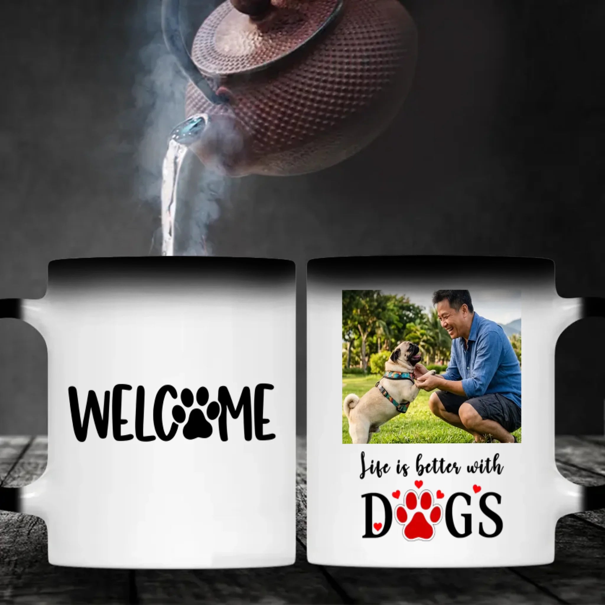 Custom Pug Lover Mug – Life Is Better With Dogs, Cute Ceramic Gift For Dog Lovers | 89Prints