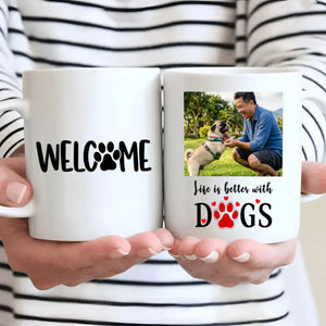 Custom Pug Lover Mug – Life Is Better With Dogs, Cute Ceramic Gift For Dog Lovers | 89Prints