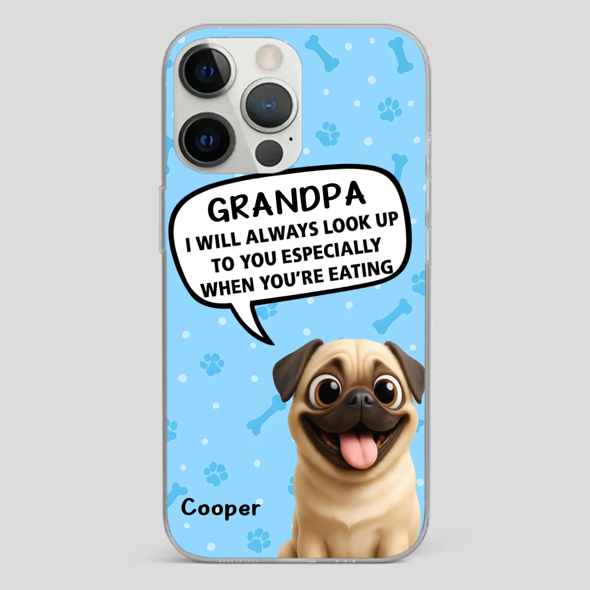 Personalized Pug Lover Phone Case – Dog Gift That Speaks From The Heart | 89Prints
