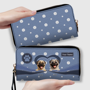 Personalized Pug Lover Wallet – Unique Dog Illustration Gift For Owners | 89Prints
