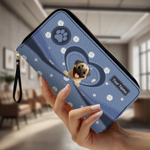 Personalized Pug Lover Wallet – Unique Dog Illustration Gift For Owners | 89Prints
