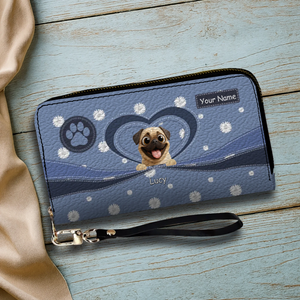 Personalized Pug Lover Wallet – Unique Dog Illustration Gift For Owners | 89Prints
