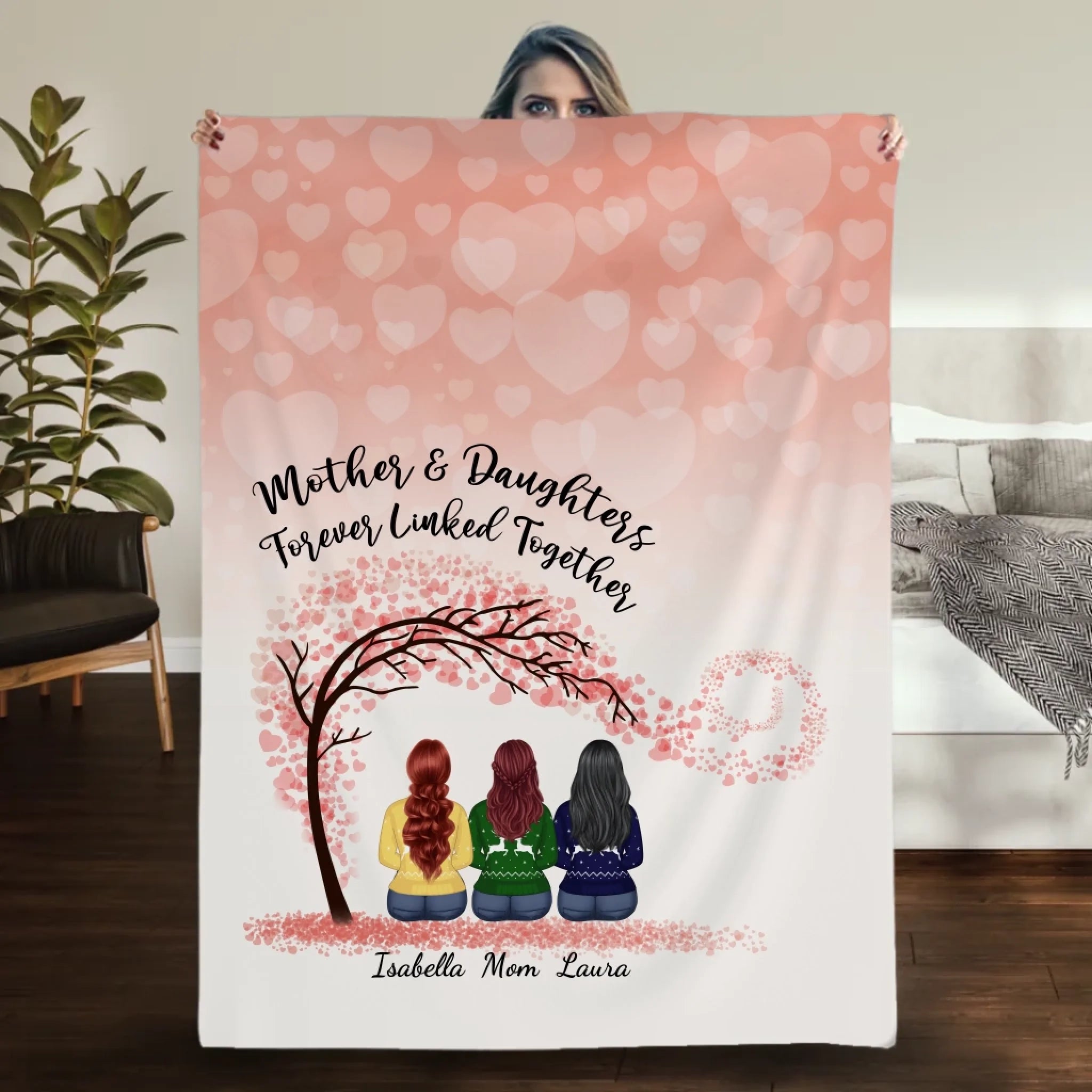 Personalized Blanket – A Piece of Home from Daughter to Mom - 89Prints