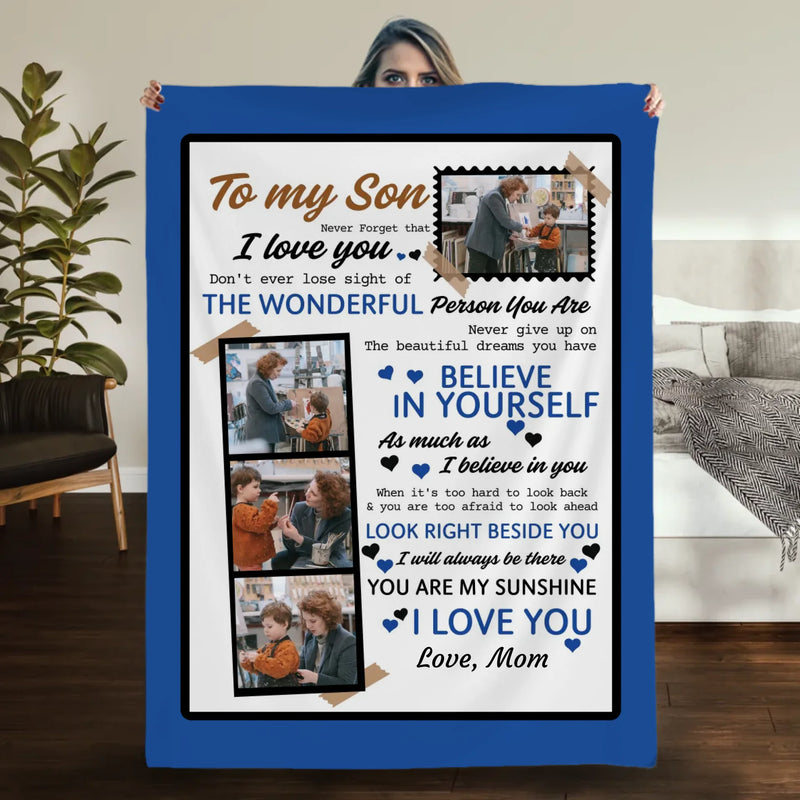 Personalized To My Son Blanket – More Than Just Warmth - 89Prints