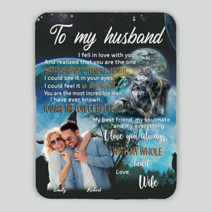 To My Husband – Custom Blanket with Name & Loving Words - 89Prints