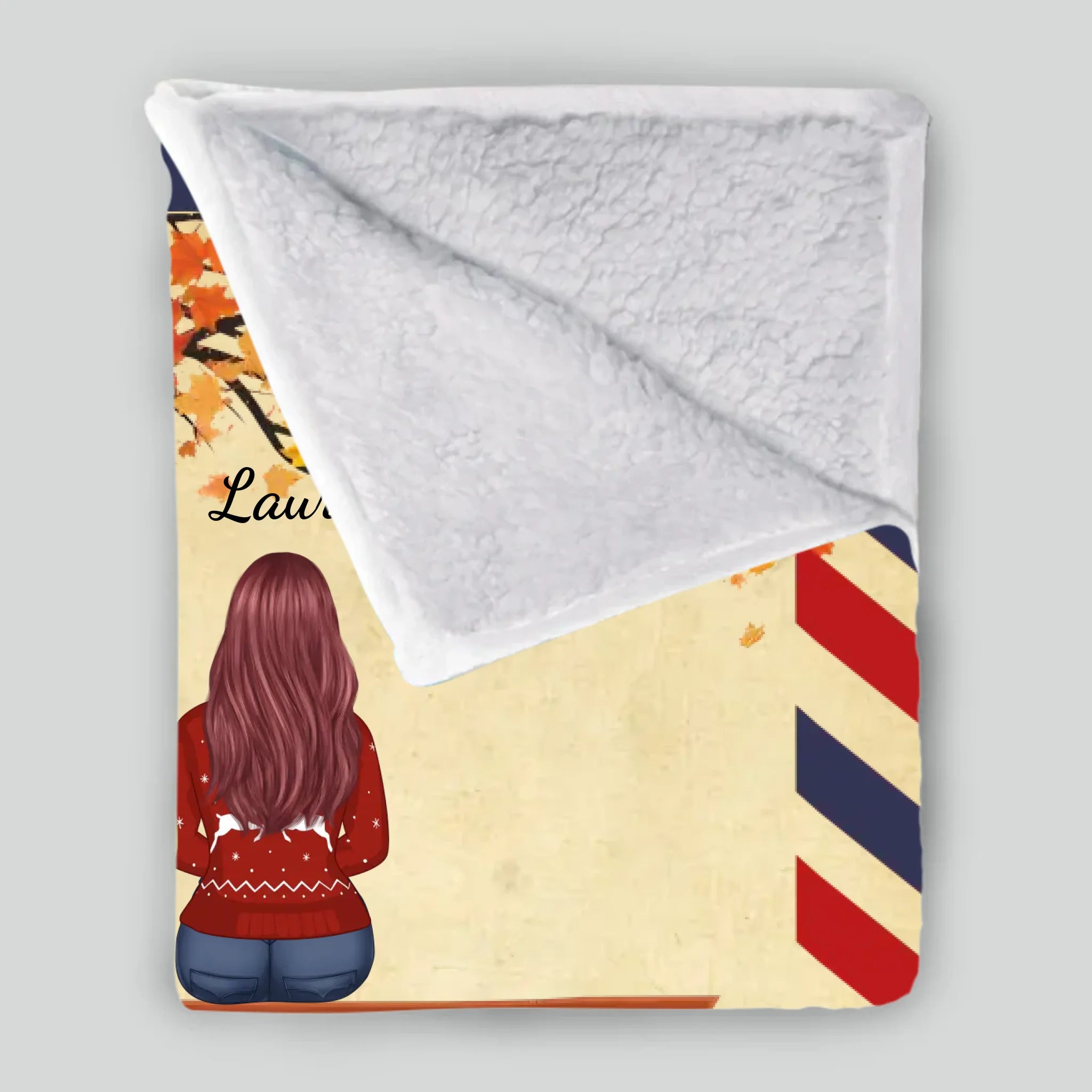 Personalized Memorial Blanket – My Dear Mom Tribute with Custom Name - 89Prints