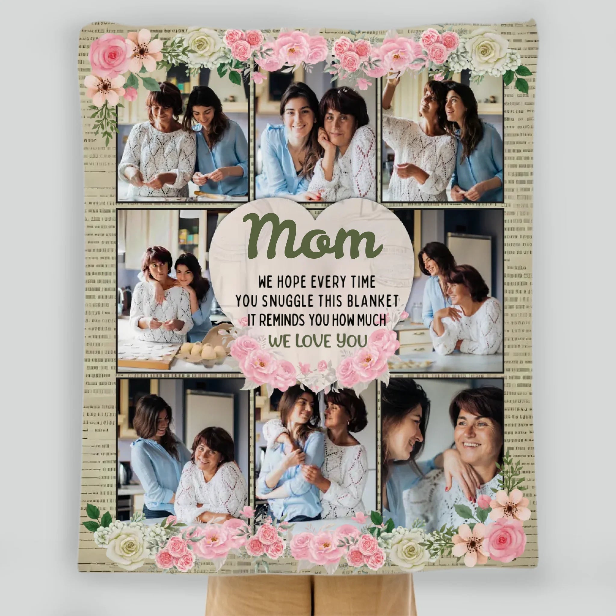 Personalized Memorial Blanket – In Loving Memory of Mom - 89Prints