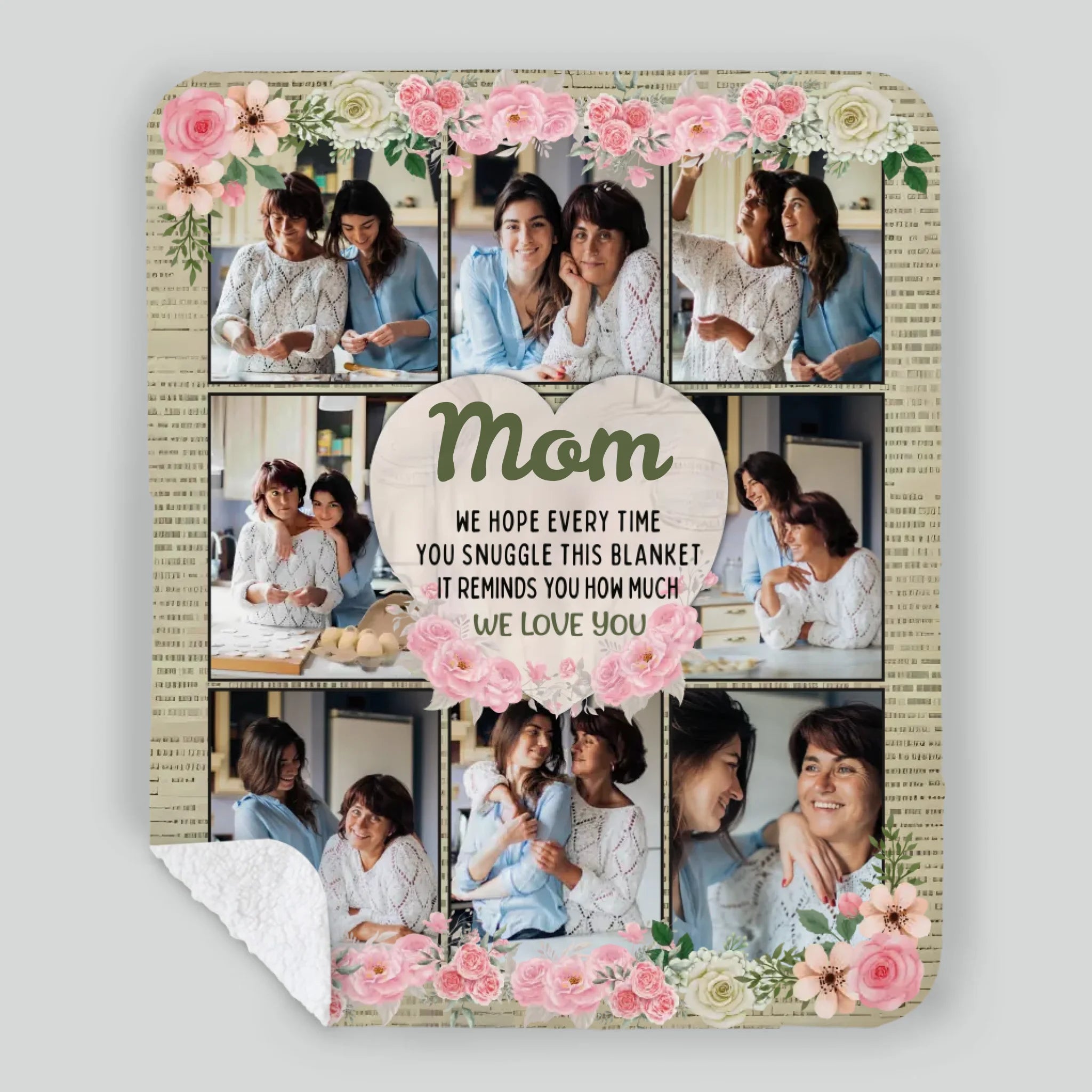 Personalized Memorial Blanket – In Loving Memory of Mom - 89Prints
