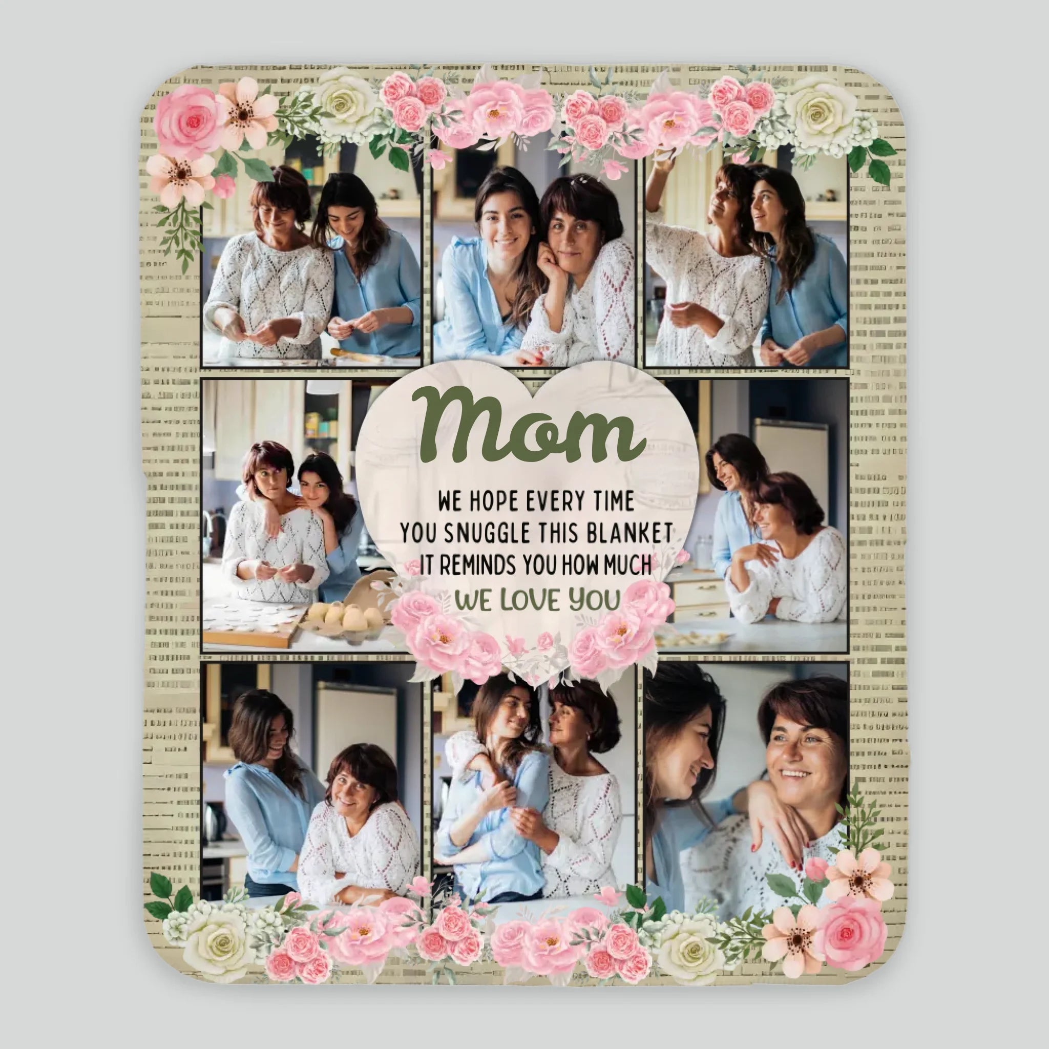 Personalized Memorial Blanket – In Loving Memory of Mom - 89Prints