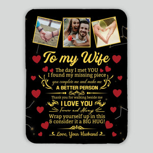 Personalized Blanket for Wife – A Warm Reminder of Forever Love - 89Prints