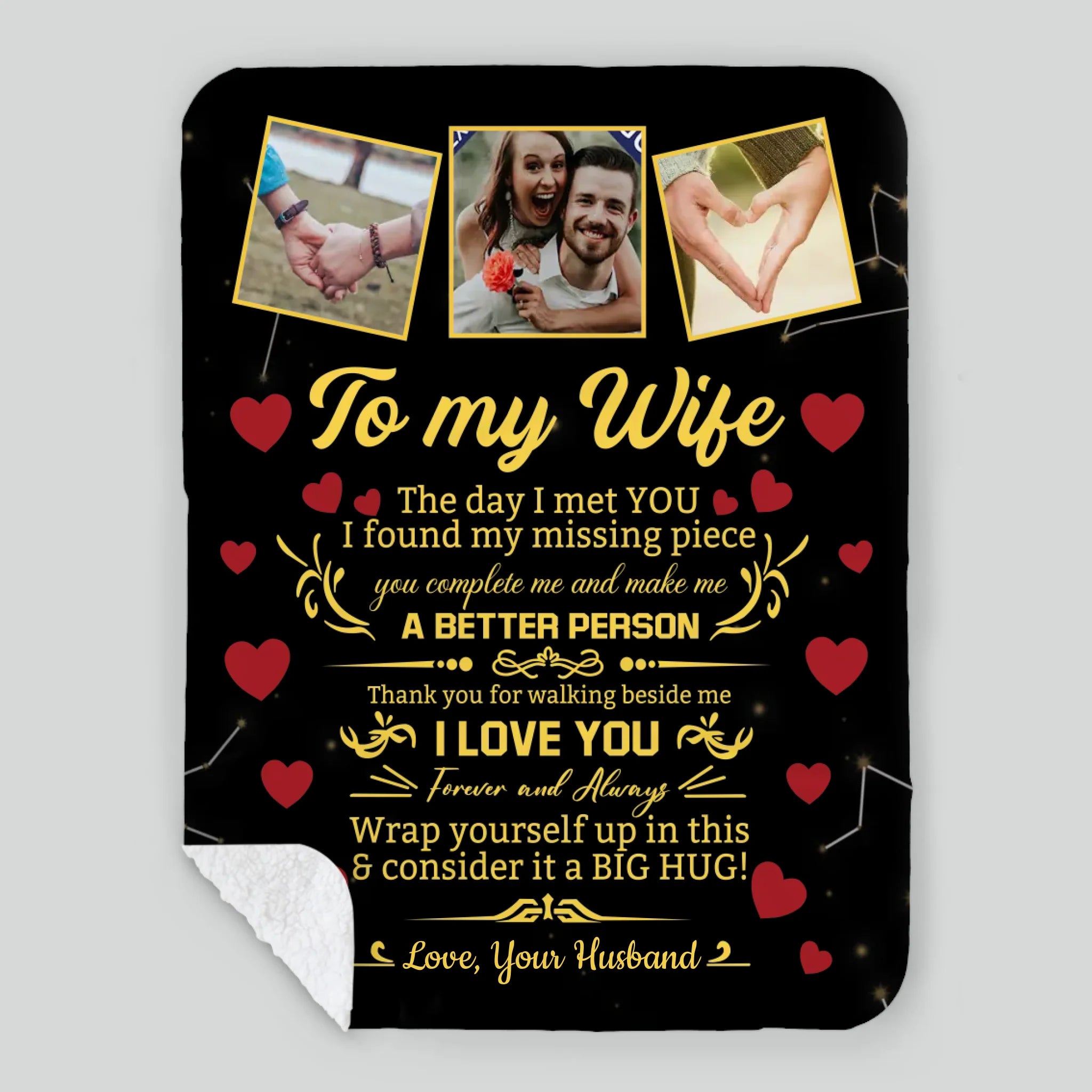 Personalized Blanket for Wife – A Warm Reminder of Forever Love - 89Prints
