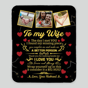 Personalized Blanket for Wife – A Warm Reminder of Forever Love - 89Prints