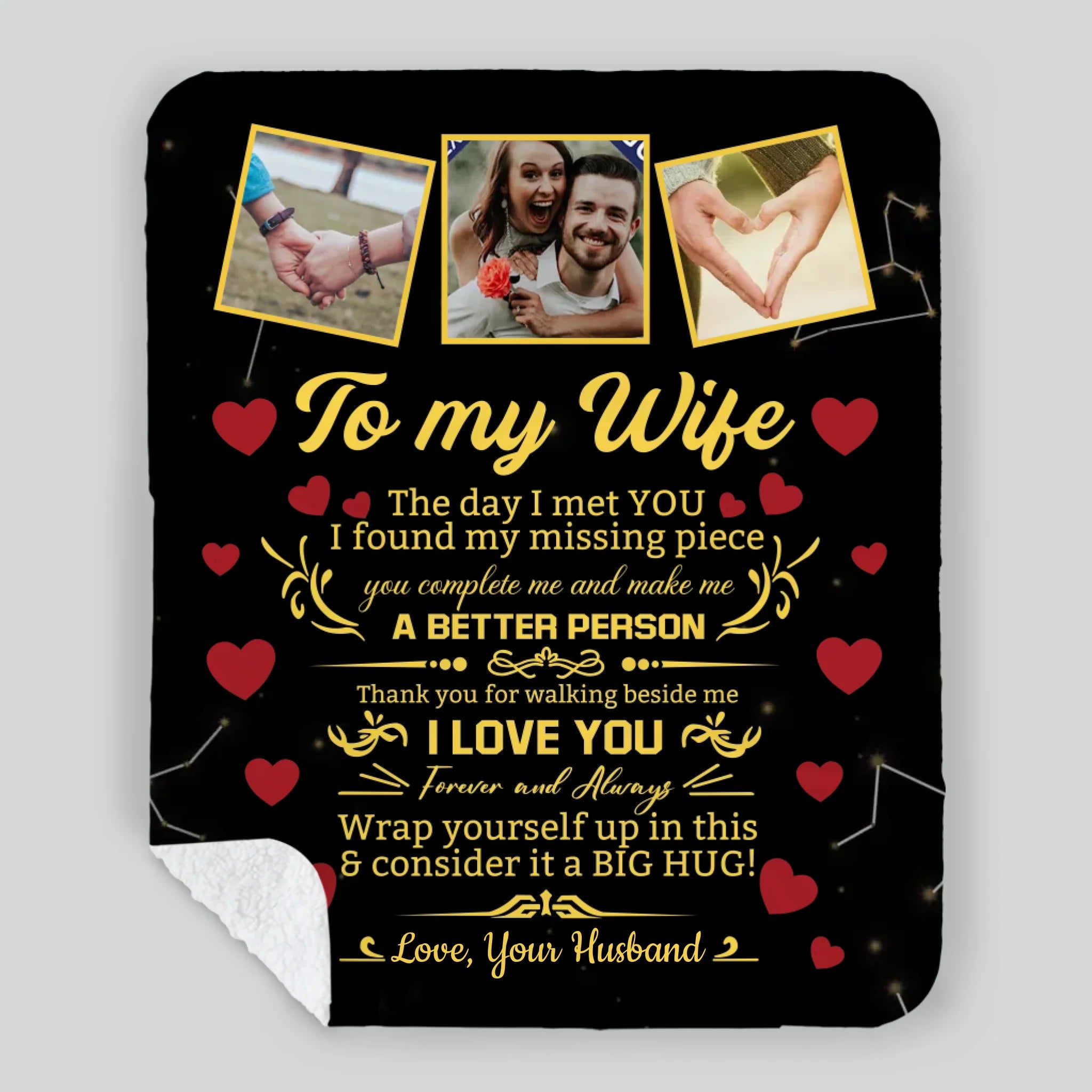 Personalized Blanket for Wife – A Warm Reminder of Forever Love - 89Prints